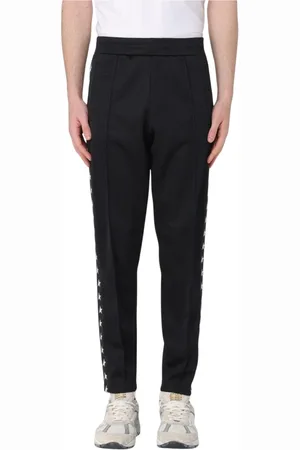 Golden Goose Broeken, Heren, Zwart, L, Katoen, Zwarte Track Pants Stijlvol Ontwerp