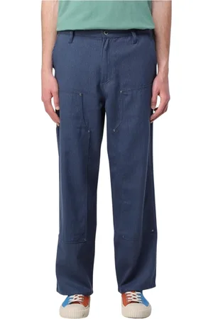 Brain Dead Broeken, Heren, Blauw, L, Stijlvolle Blauwe Utility Broek