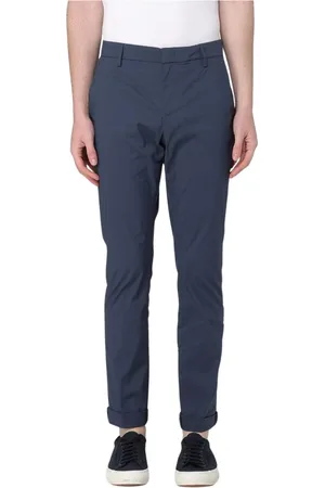 Dondup Broeken, Heren, Blauw, W30, Veelzijdige Slim-Fit Beige Broek