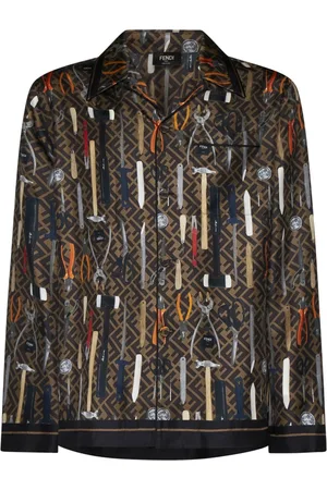 Fendi Overhemden, Heren, Veelkleurig, S, Stijlvolle Overhemden Collectie