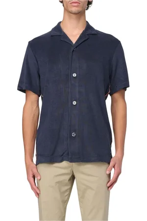 Paul Smith Overhemden, Heren, Blauw, XL, Katoen, Blauw Resort Overhemd voor Mannen