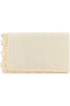 J.W.Anderson Tassen, Dames, , ONE Size, Gehaakte Ivoor Clutch Handtas