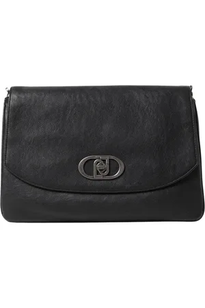 Liu Jo Tassen, Dames, Zwart, ONE Size, Leer, Bruine leren schoudertas