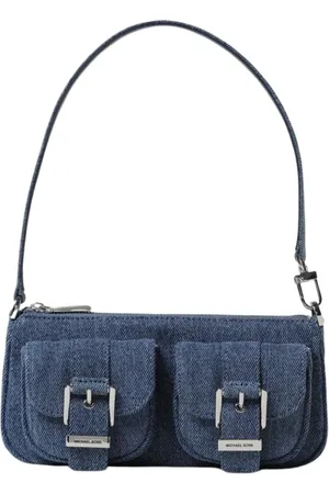 Michael Kors Tassen, Dames, Blauw, ONE Size, Denim, Denim Schoudertas in Blauw