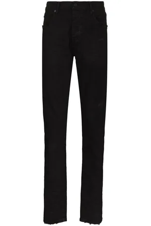 Purple Brand Jeans, Heren, Zwart, W33, Katoen, Zwarte Skinny Cut Katoenen Jeans