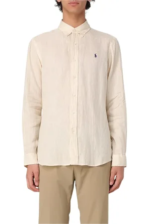 Ralph Lauren Overhemden, Heren, , S, Linnen, Linnen Slim Fit Overhemd