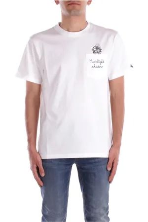 MC2 SAINT BARTH Tops, Heren, Wit, S, Katoen, Logo Front Pocket T-shirt Polos