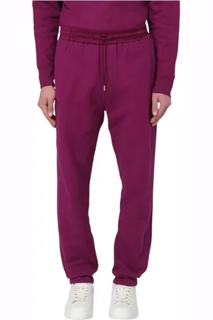 Saint Laurent Broeken, Heren, Paars, S, Katoen, Blauwe Casual Comfort Broek