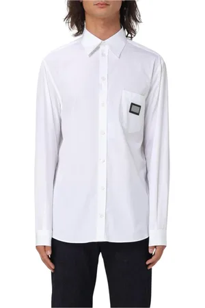 Dolce & Gabbana Overhemden, Heren, Wit, 2Xl, Katoen, Klassiek Wit Zakoverhemd