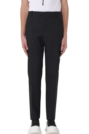 Alexander McQueen Broeken, Heren, Zwart, M, Zwarte Cargo Broek