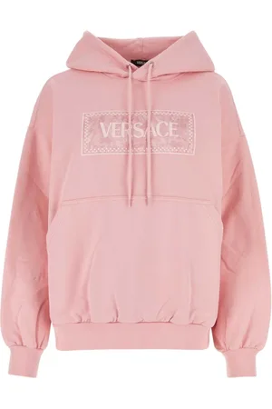 VERSACE Sweatshirts & Hoodies, Dames, Roze, M, Katoen, Roze Katoenen Sweatshirt