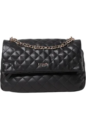 Liu Jo Tassen, Dames, Zwart, ONE Size, Stijlvolle Gewatteerde Schoudertas Kettingriem