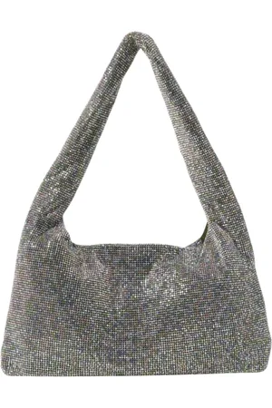 KARA Tassen, Dames, Grijs, ONE Size, Pailletten, Kleurrijke Paillet Schoudertas