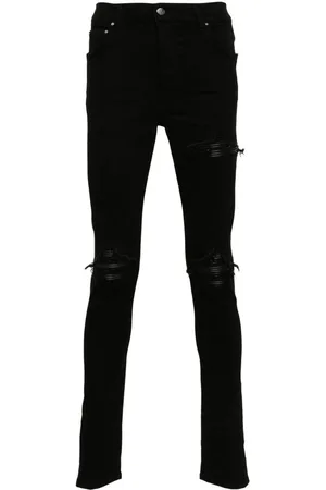 AMIRI Jeans, Heren, Zwart, W30, Katoen, Zwarte Distressed Skinny Jeans
