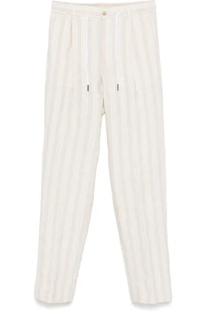 TAGLIATORE Broeken, Heren, Wit, M, Katoen, Rechte broek