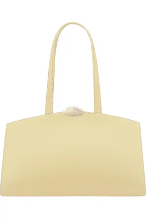 BENEDETTA BRUZZICHES Tassen, Dames, , ONE Size, Champagne Leren Schoudertas Tote