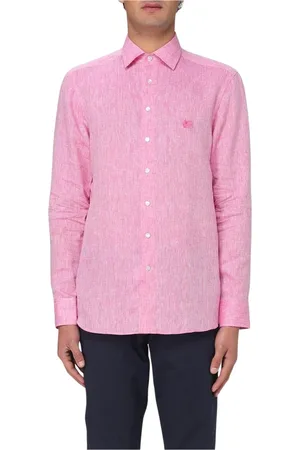 Etro Overhemden, Heren, Roze, 2Xl, Linnen, Klassiek Wit Formeel Overhemd