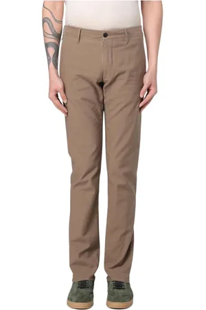 Incotex Broeken, Heren, Bruin, W38, Klassieke Slim-Fit Maatwerkbroek
