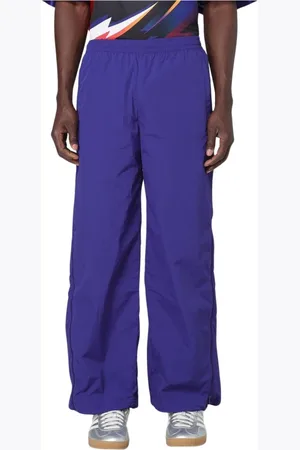adidas Broeken, Heren, Paars, L, Wijde Pijp Track Broek Stijlvol Violet