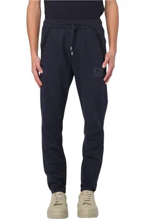 C.P. Company Broeken, Heren, Blauw, M, Casual Stijl Grijze Broek