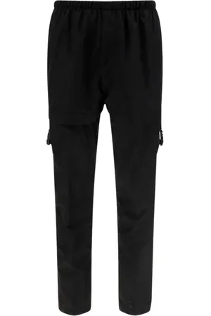 Givenchy Broeken, Heren, Zwart, M, Cargo Broek met 4G Gesp