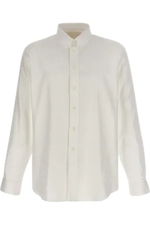 Givenchy Overhemden, Heren, Wit, 5Xl, Katoen, Elegante Geel Room Overhemd