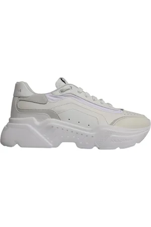 Dolce & Gabbana Schoenen, Heren, Wit, 40 EU, Leer, Witte Chunky Sole Sneakers