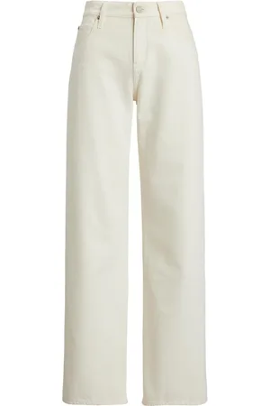 Ralph Lauren Broeken, Dames, Wit, W30, Katoen, Witte Jeans