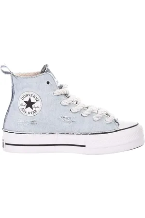 Converse Schoenen, Dames, Blauw, 37 EU, Lichtblauwe Platform Sneakers voor Vrouwen