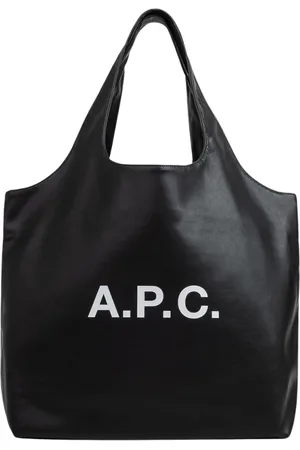 A.P.C. Tassen, Dames, Zwart, ONE Size, Leer, Ninon Tote Bag in Zwart
