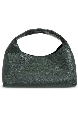 Marc Jacobs Tassen, Dames, Groen, ONE Size, Leer, The Sack Mini Handtas