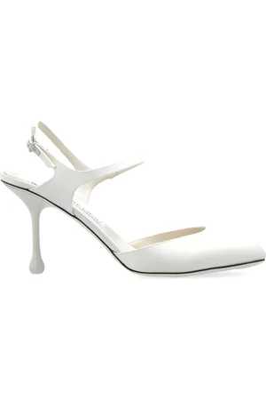 Jimmy Choo Schoenen, Dames, Wit, 41 EU, Leer, Heeled Schoenen Pixie