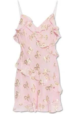 LOVESHACKFANCY Kleedjes, Dames, Roze, 2Xs, Rayon, Jurk Lomina