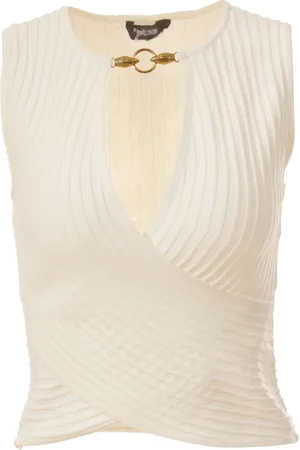 Roberto Cavalli Tops, Dames, Wit, L, Truien