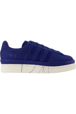 Y-3 Schoenen, Dames, Blauw, 39 EU, Leer, Multi Leather Sneakers - Hicho