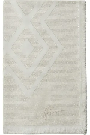 PESERICO SIGN Accessoires, Dames, , ONE Size, Katoen, Katoenen en modale jacquard sjaal