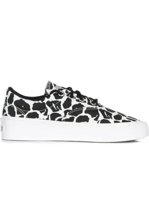 Converse Schoenen, Dames, Zwart, 36 EU, Dierenprint Lage Top Sneakers