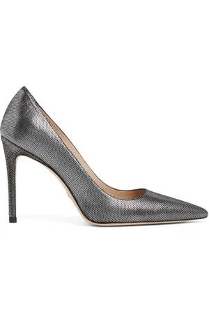 Stuart Weitzman Schoenen, Dames, Grijs, 37 EU, Suède, Vlijmscherpe Geglazuurde Suède Pumps