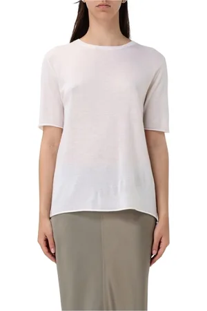 Lisa Yang Tops, Dames, Wit, M, Kasjmier, Witte Cashmere Top