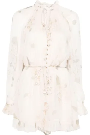ZIMMERMANN Kleedjes, Dames, Wit, M, Witte Jurken voor Vrouwen
