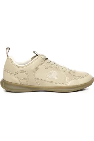 Burberry Schoenen, Heren, , 42 EU, Lamsleren Sneakers met Logodetails