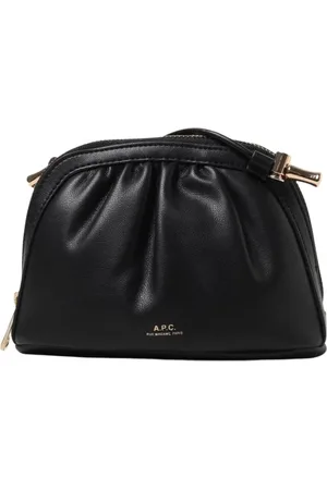 A.P.C. Tassen, Dames, Zwart, ONE Size, Leer, Zwarte Mini Tas Clutch