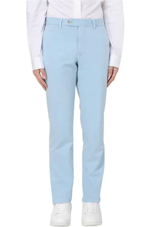 Incotex Broeken, Heren, Blauw, 3Xl, Katoen, Lichtblauwe Casual Broek