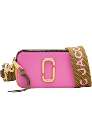 Marc Jacobs Tassen, Dames, Roze, ONE Size, Leer, Roze Multi Bow Snapshot Tas
