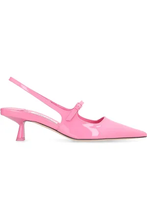 Jimmy Choo Schoenen, Dames, Roze, 36 EU, Leer, Slingback Pumps van Lakleer