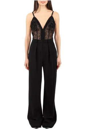 Elisabetta Franchi Jumpsuits & Playsuits, Dames, Zwart, XS, Elegant Jumpsuit