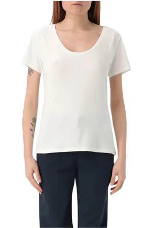 Peuterey Tops, Dames, Wit, M, Witte Crew Neck T-Shirt