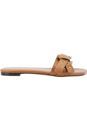 Chloé Schoenen, Dames, Bruin, 38 EU, Mae Leren Sandalen