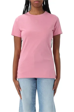 HUGO BOSS Tops, Dames, Paars, L, Paarse Crew Neck T-Shirt