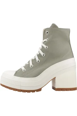 Converse Schoenen, Dames, Groen, 38 EU, Platform Chuck 70 Deluxe Sneakers